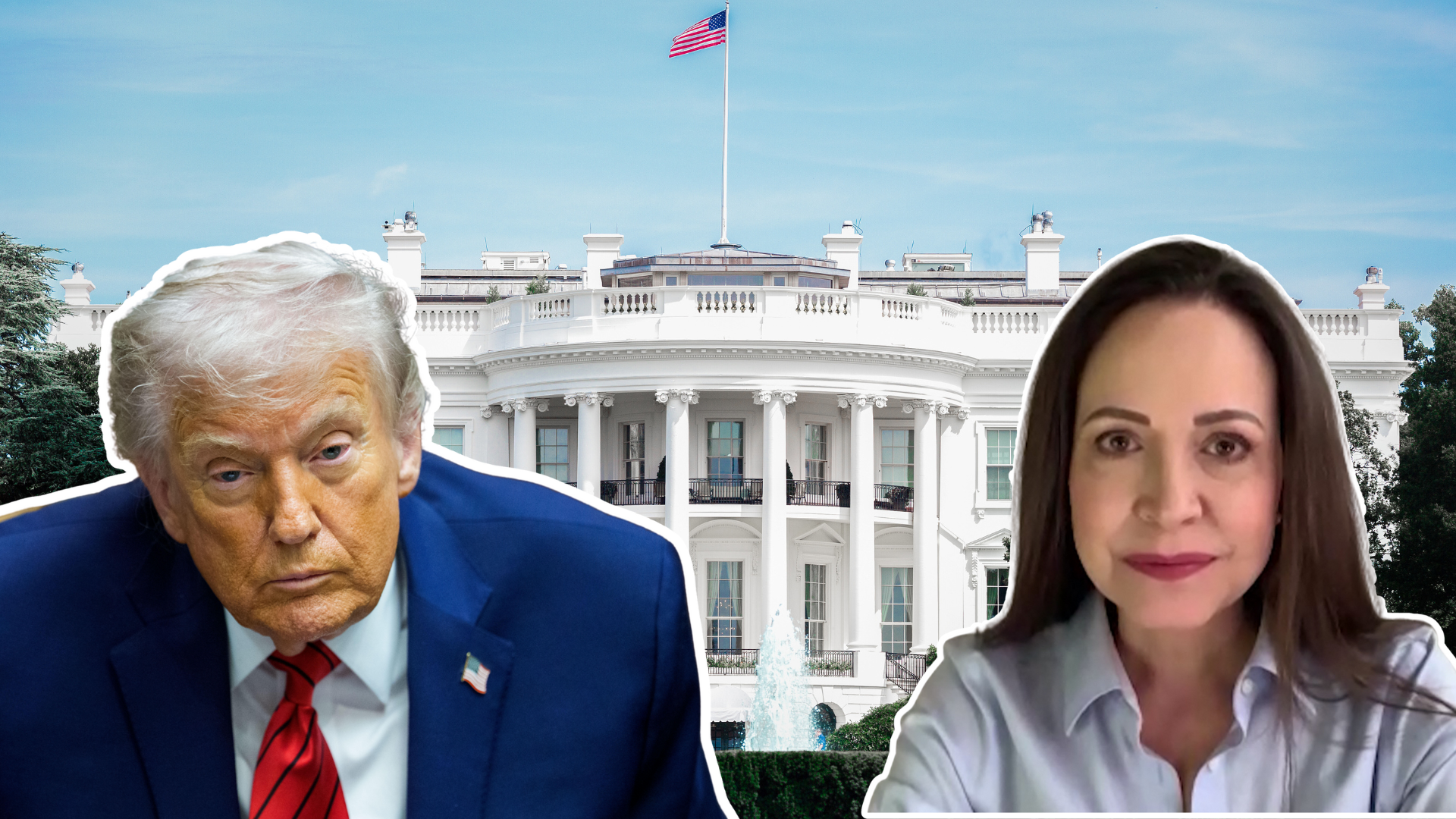 Donald Trump y María Corina Machado se reúnen este jueves en la Casa Blanca.