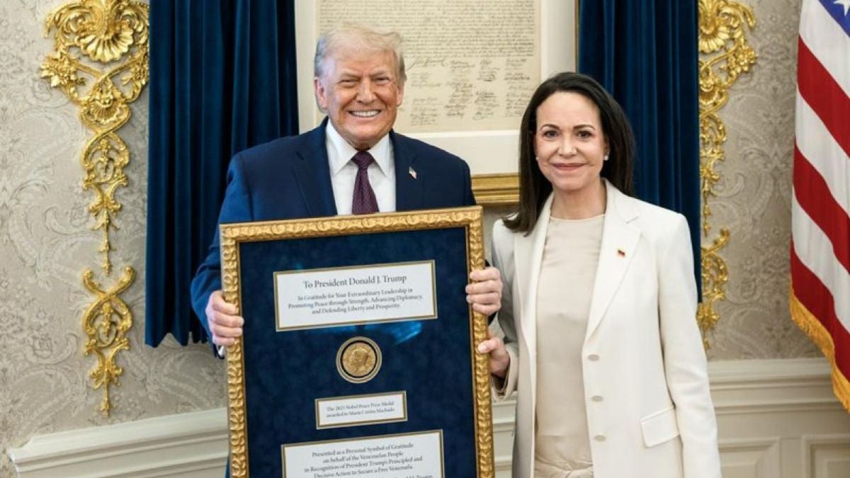 Donald Trump y María Corina Machado