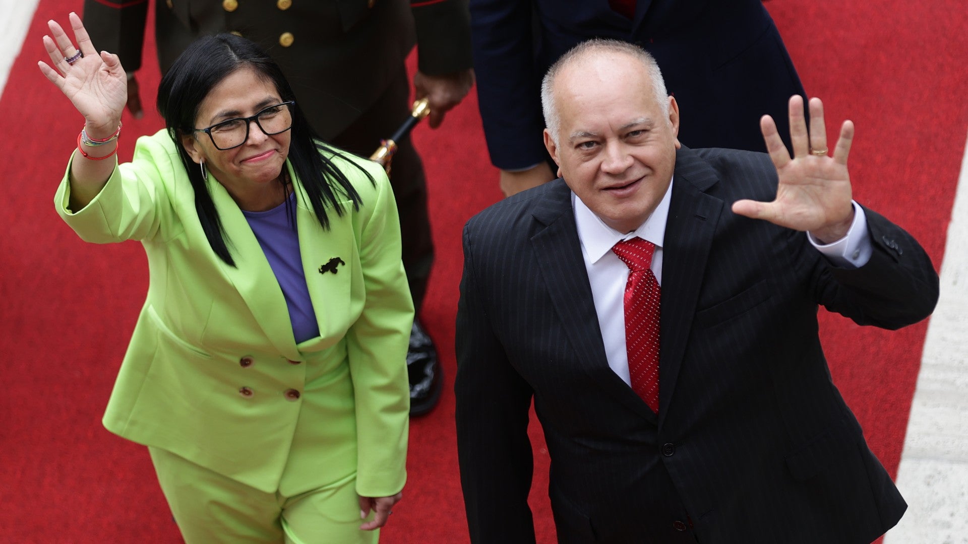 Delcy Rodríguez, jefe encargada del régimen de Venezuela junto a Diosdado Cabello, soliticado por la justicia de los EE. UU. - Foto: EFE