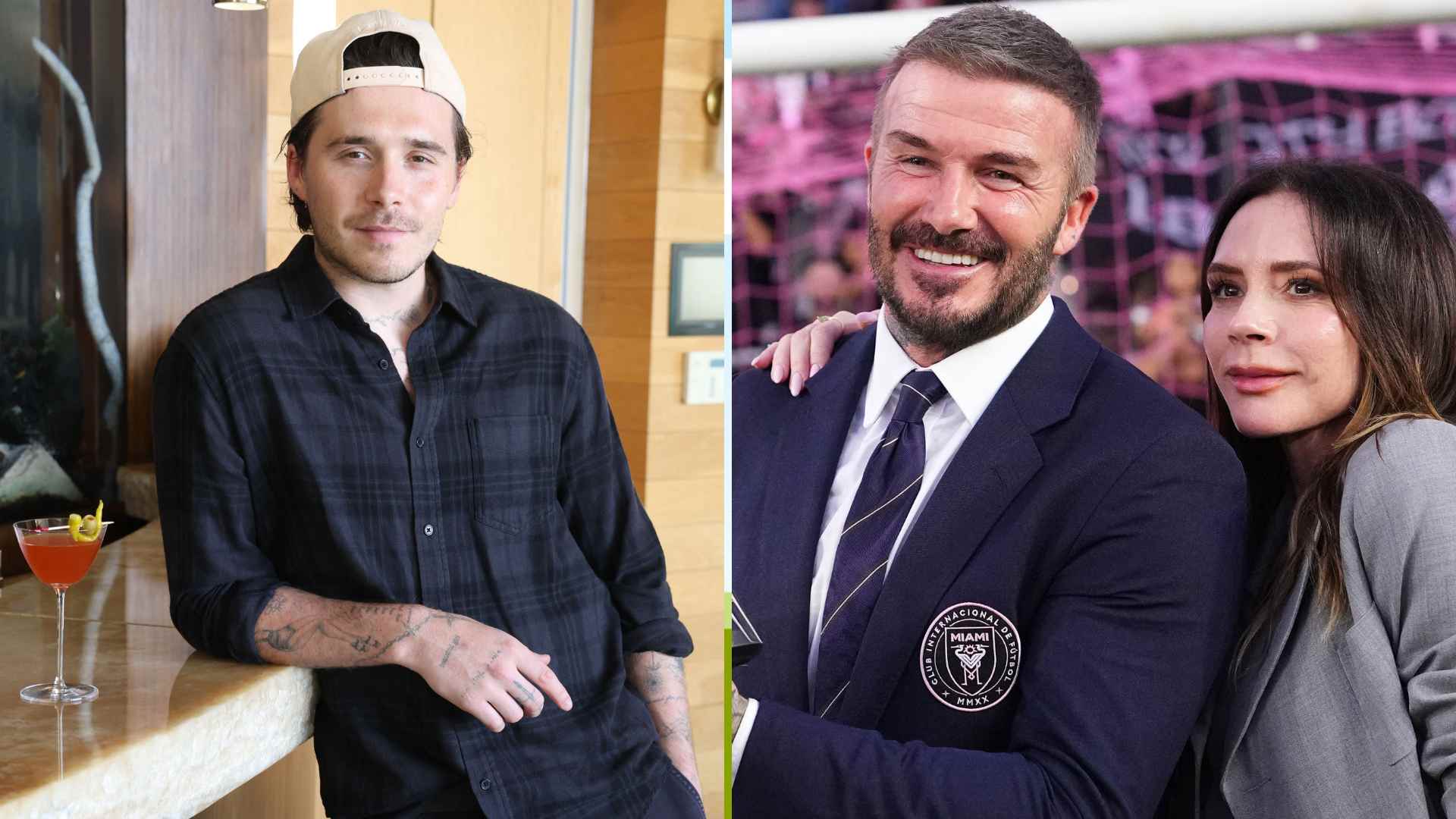 David Beckham, Victoria Beckham y Brooklyn Peltz Beckham - AFP