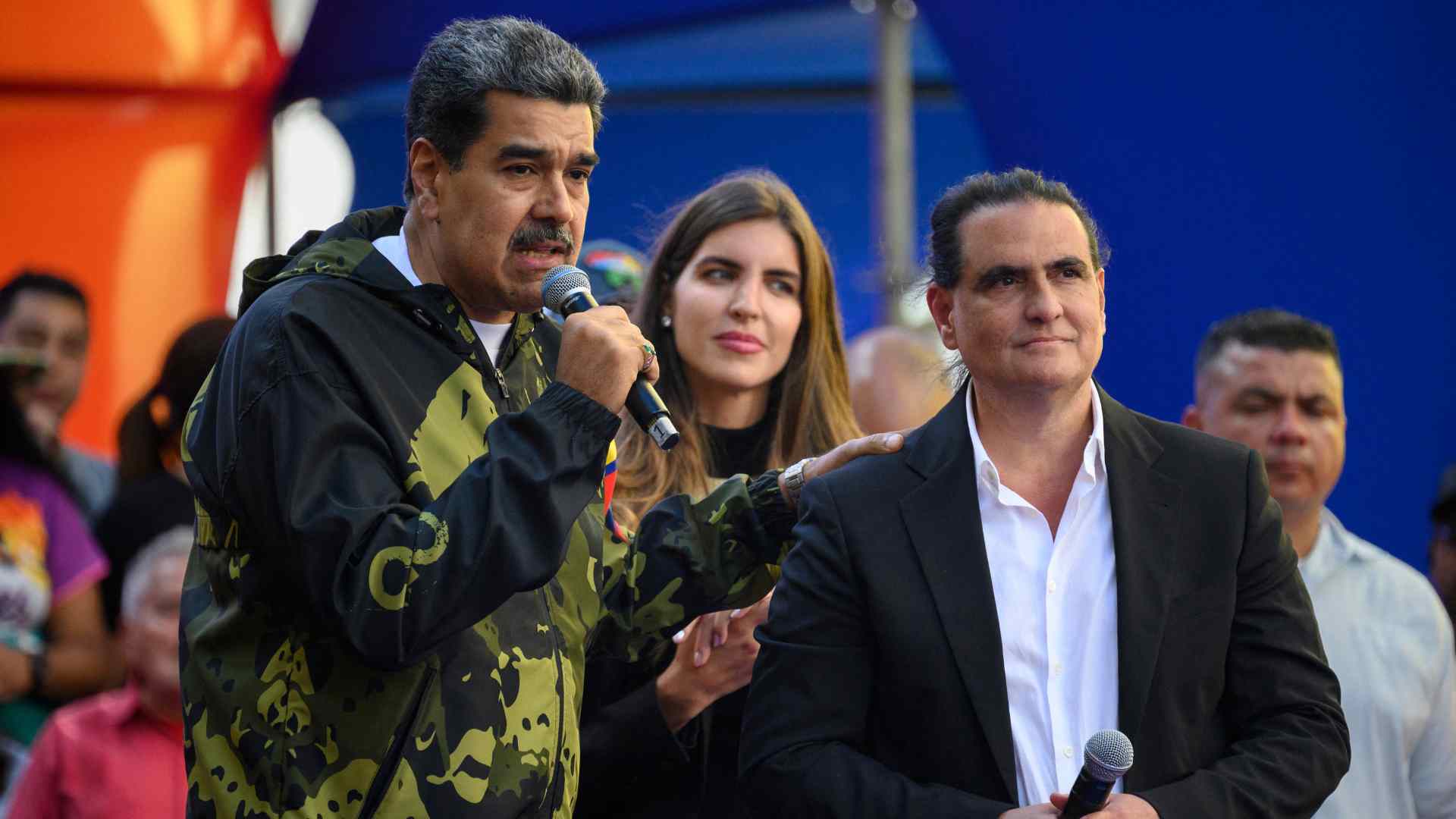 Nicolás Maduro y Alex Saab - AFP