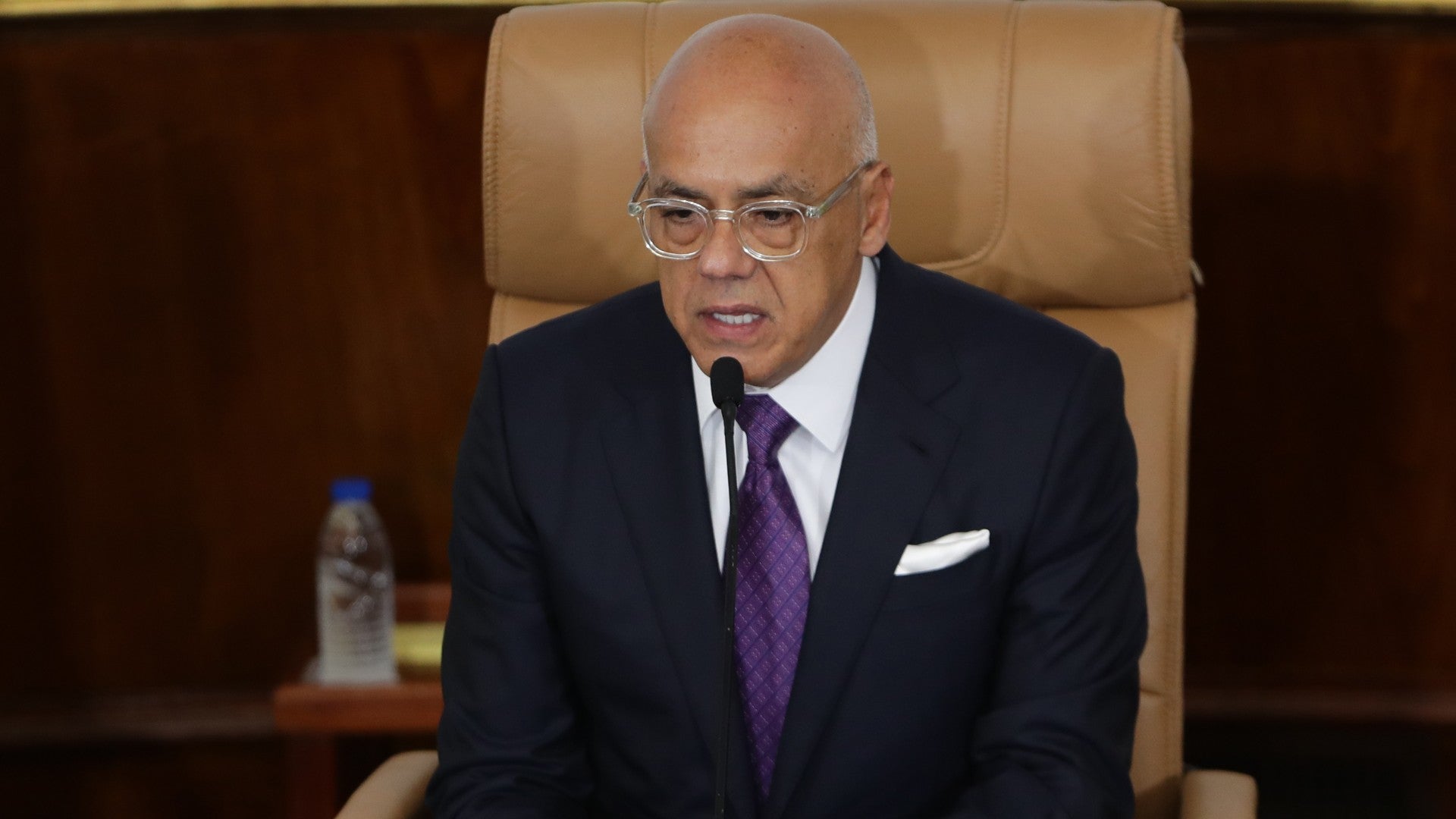 Jorge Rodríguez, presidente de la ilegítima Asamblea Nacional del régimen venezolano - Foto: EFE