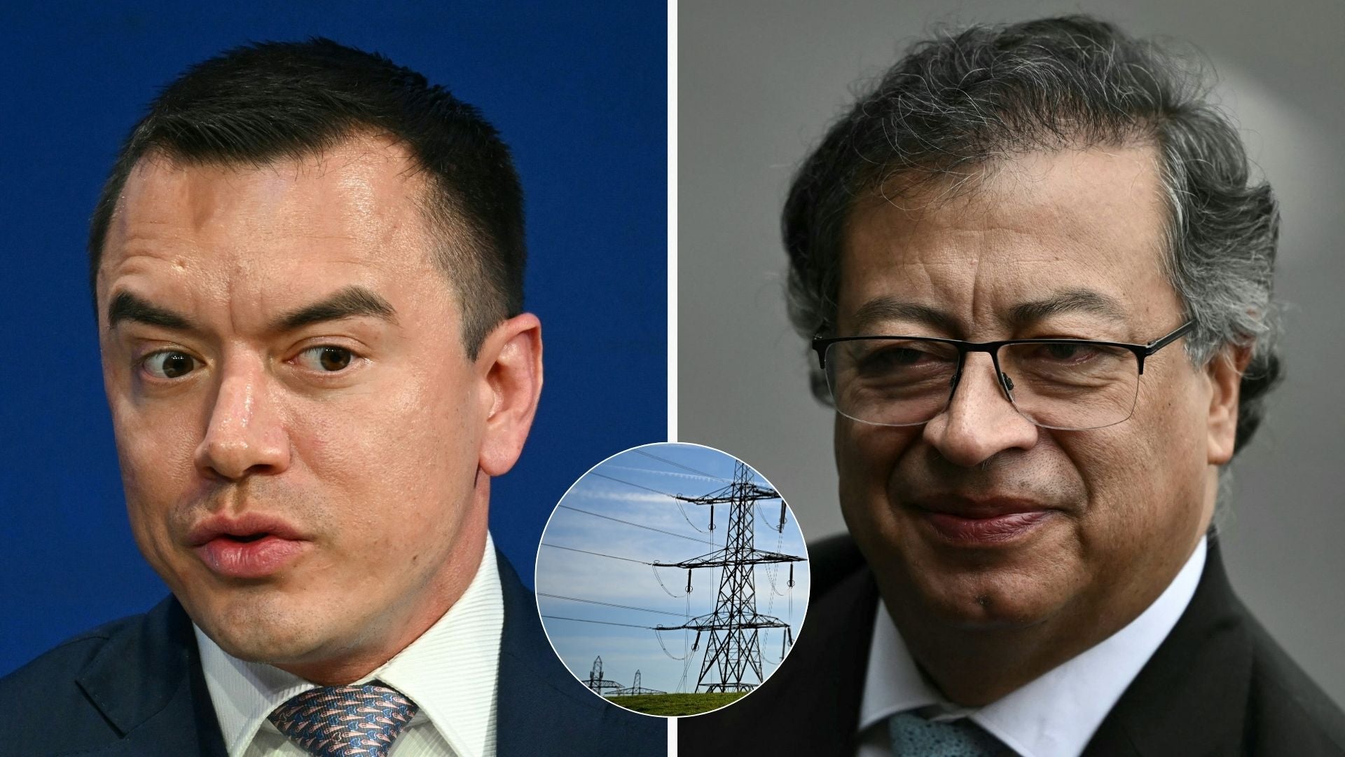 Daniel Noboa presidente de Ecuador y Gustavo Petro presidente de Colombia - Foto: AFP