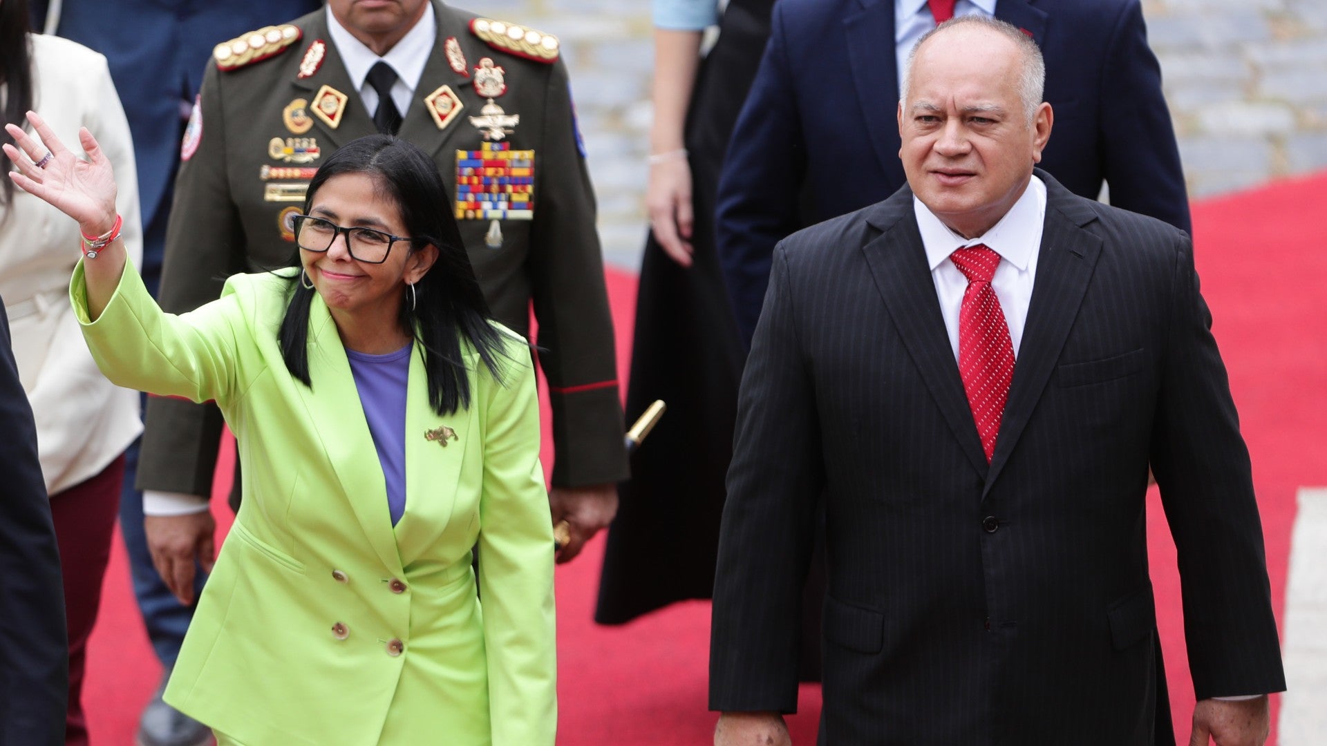 Delcy Rodríguez y Diosdado Cabello / FOTO: EFE