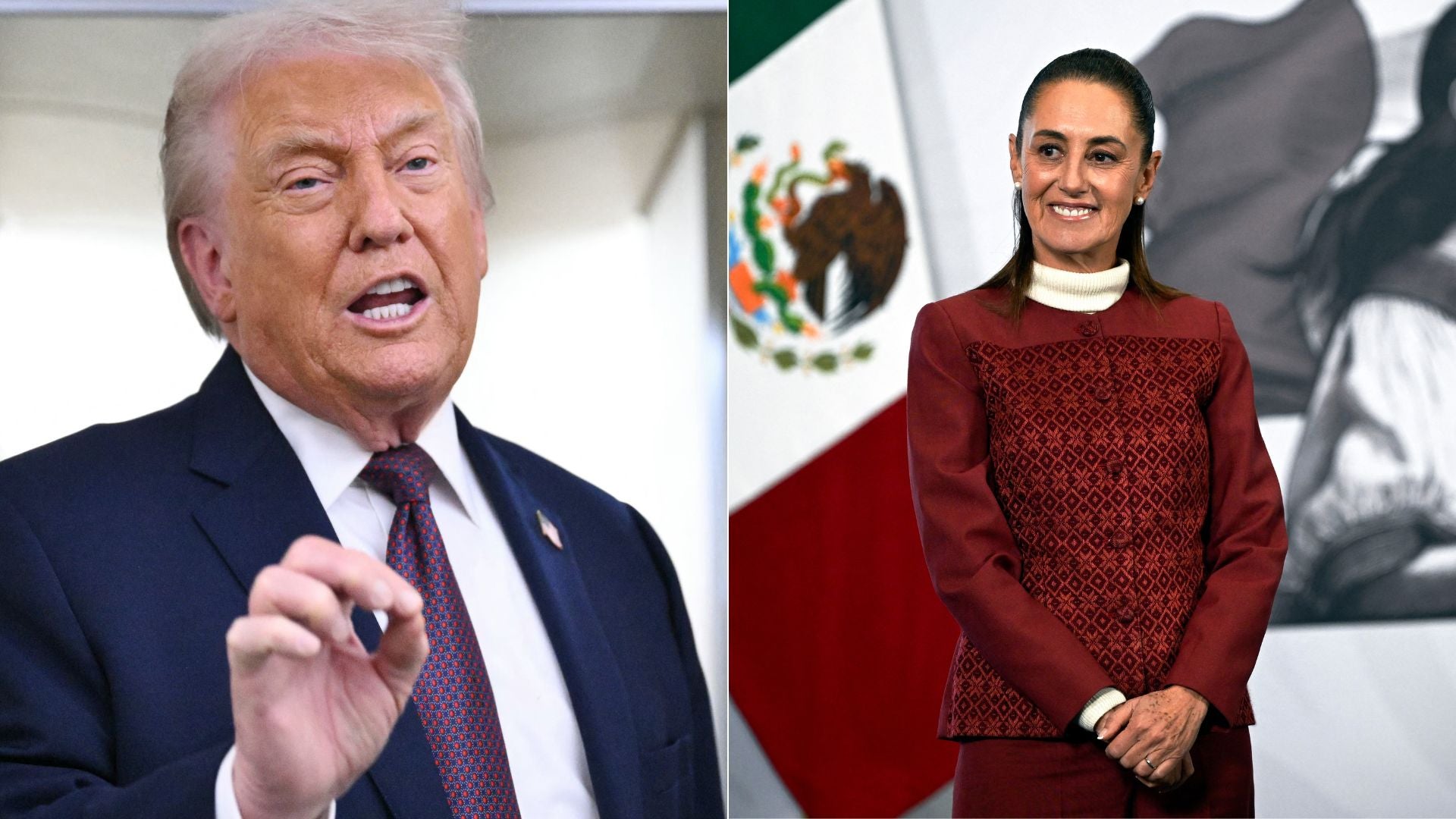Donald Trump y Claudia - Fotos AFP