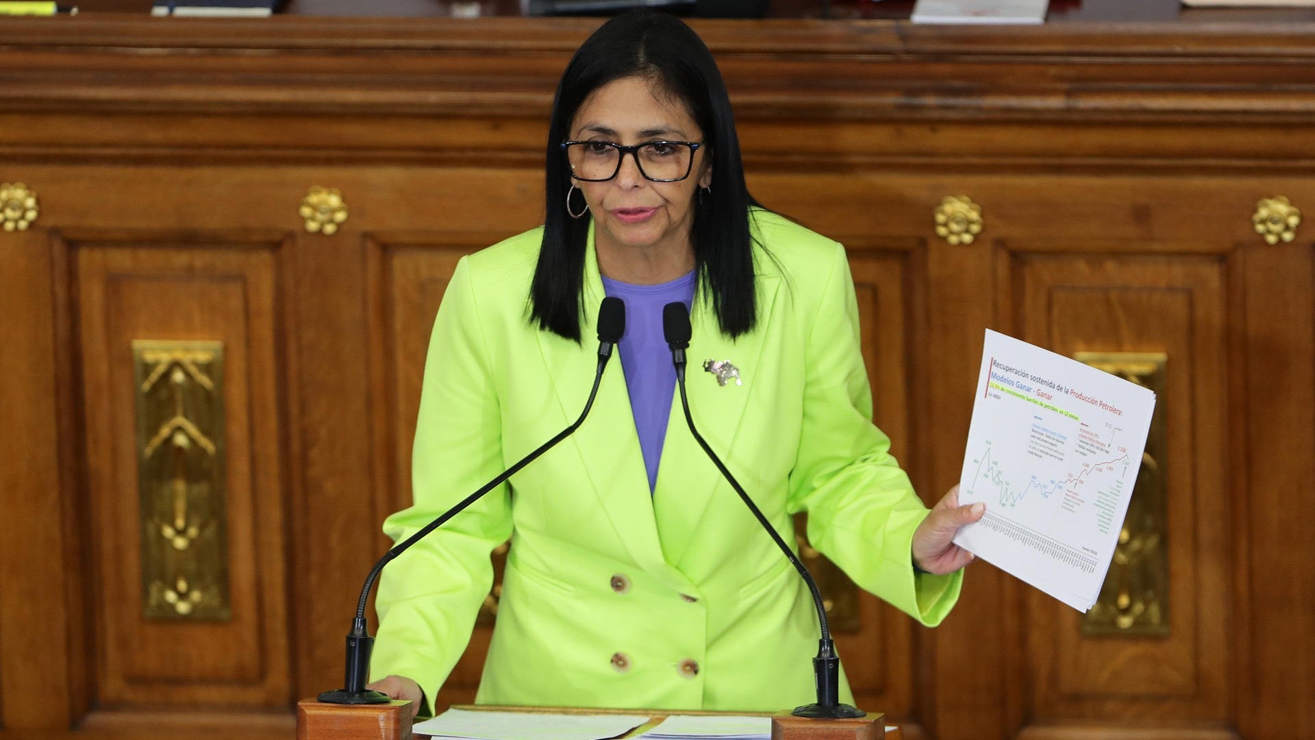 Delcy Rodríguez - Foto: EFE