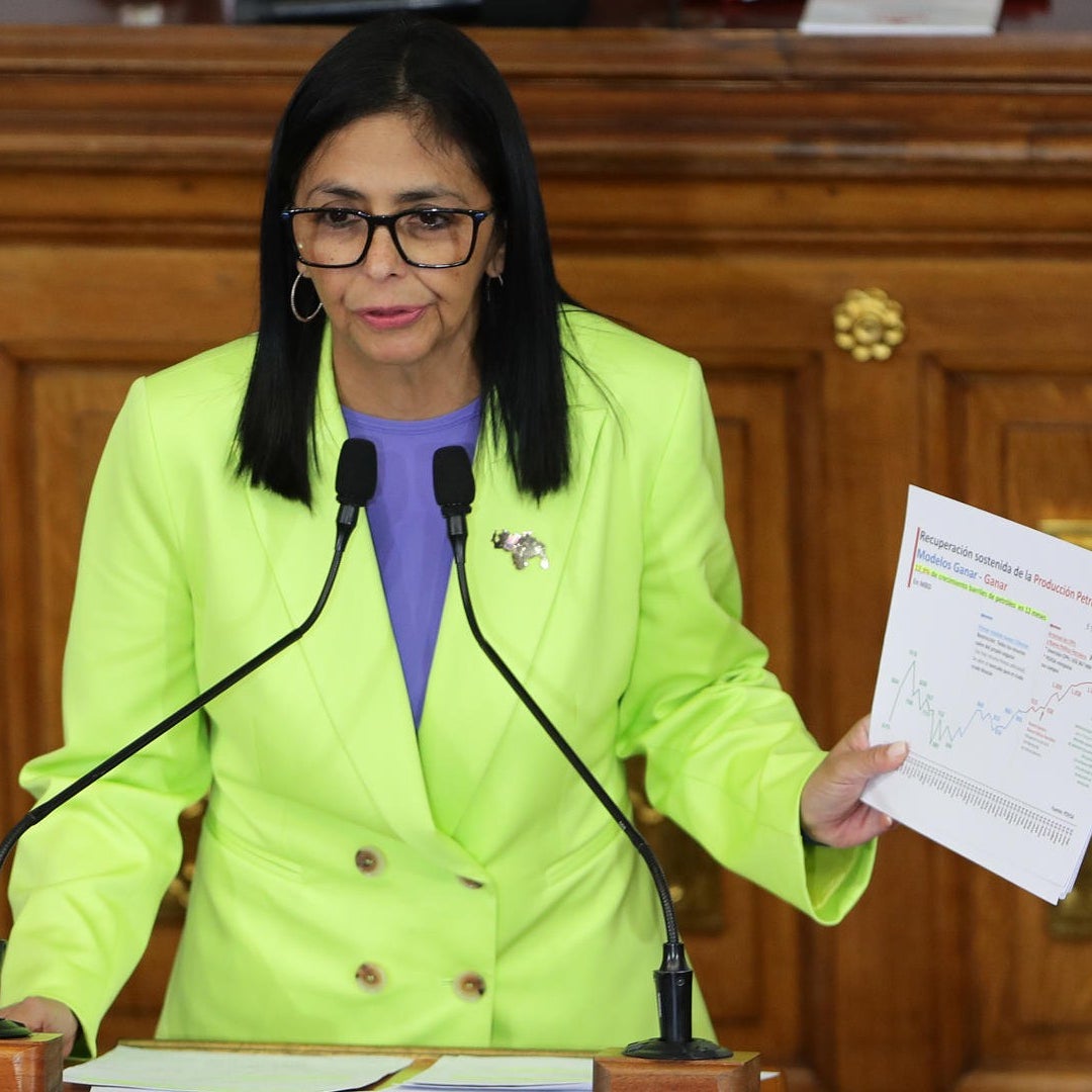 Delcy Rodríguez propone desde Venezuela "una negociación de buena fe" con  Guyana sobre el Esequibo | NTN24.COM