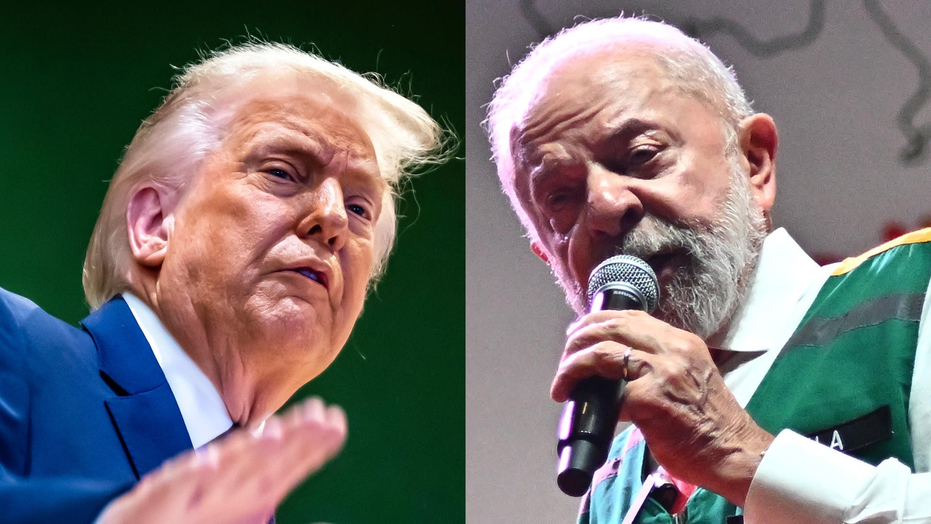 Donald Trump, presidente de Estados Unidos, y Lula da Silva, presidente de Brasil - Foto: EFE