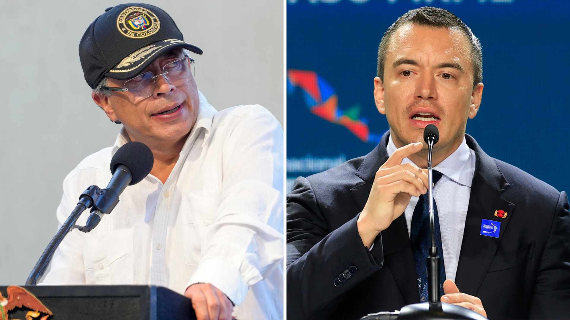 Gustavo Petro y Daniel Noboa - EFE
