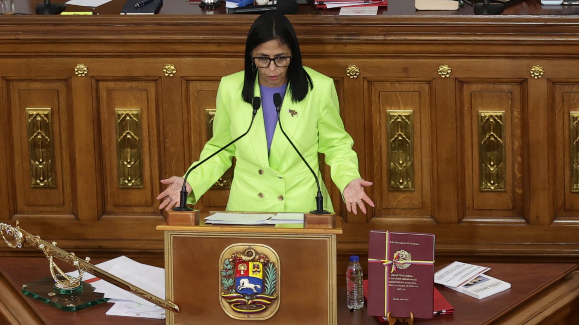 Delcy Rodríguez, jefe encargada del régimen venezolano - Foto: EFE