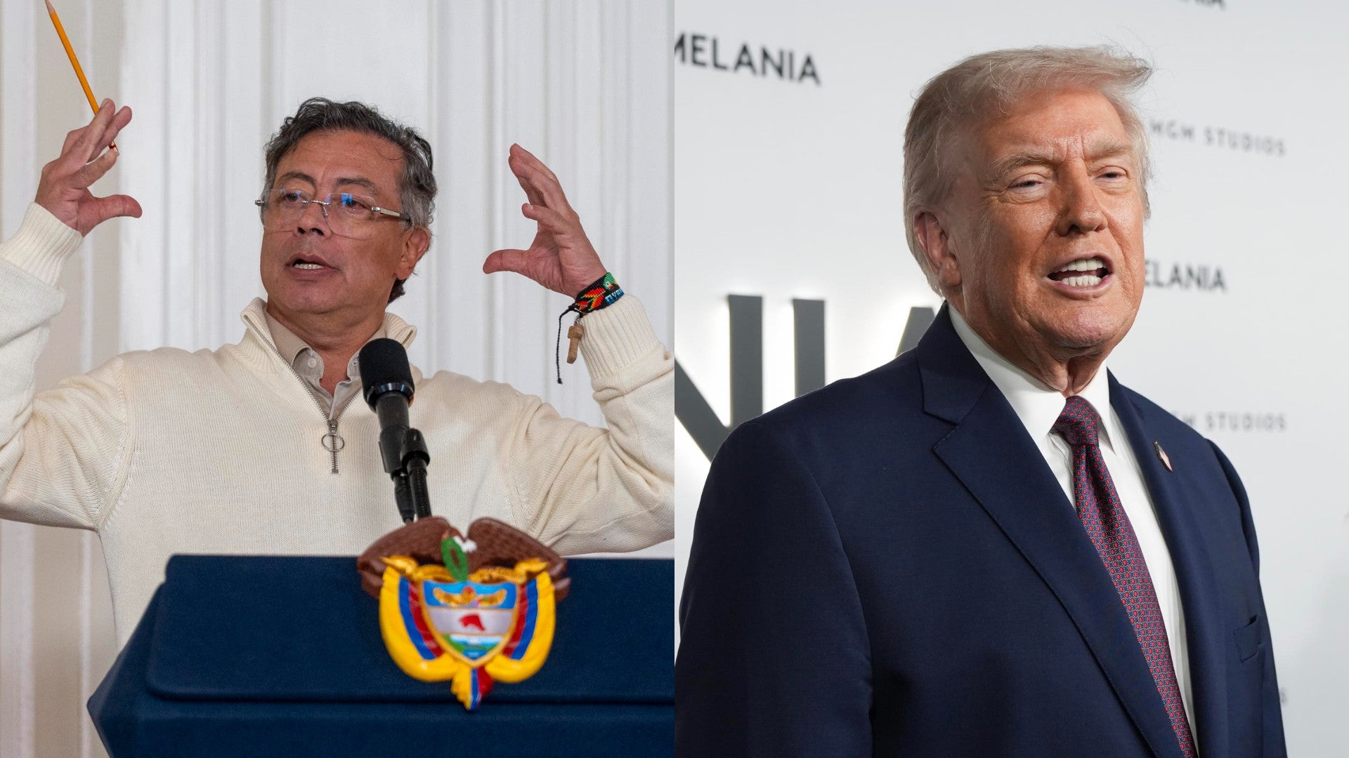 Gustavo Petro y Donald Trump. (EFE)
