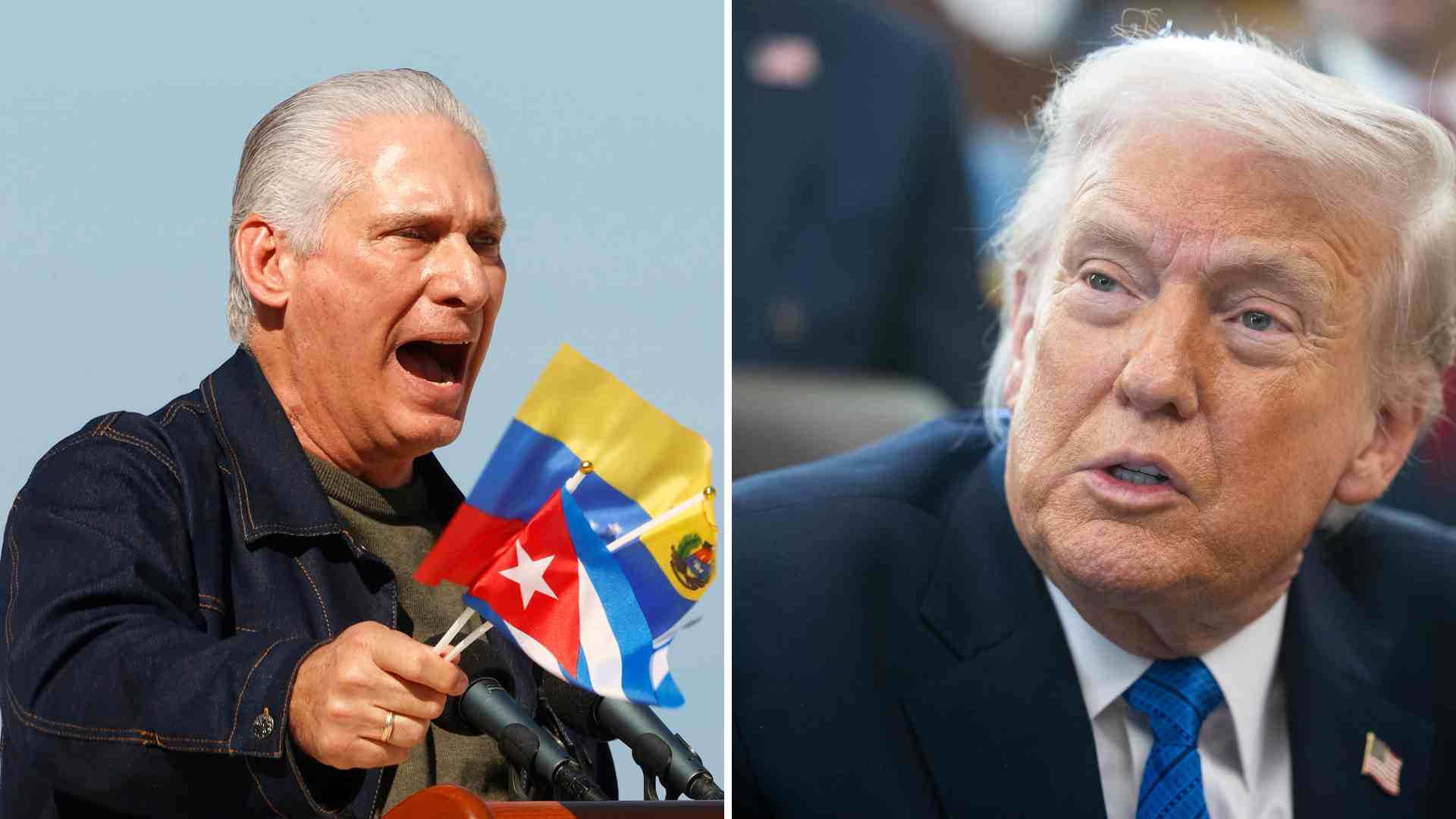 Miguel Díaz-Canel y Donald Trump - EFE