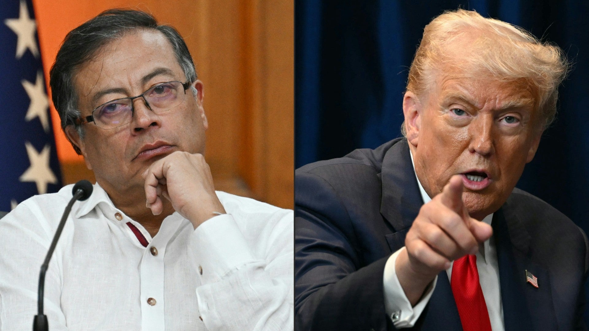 Gustavo Petro y Donald Trump | Foto: AFP