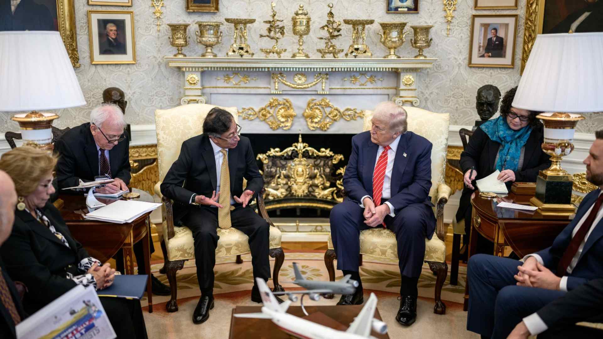 Reunión Gustavo Petro y Donald Trump - AFP