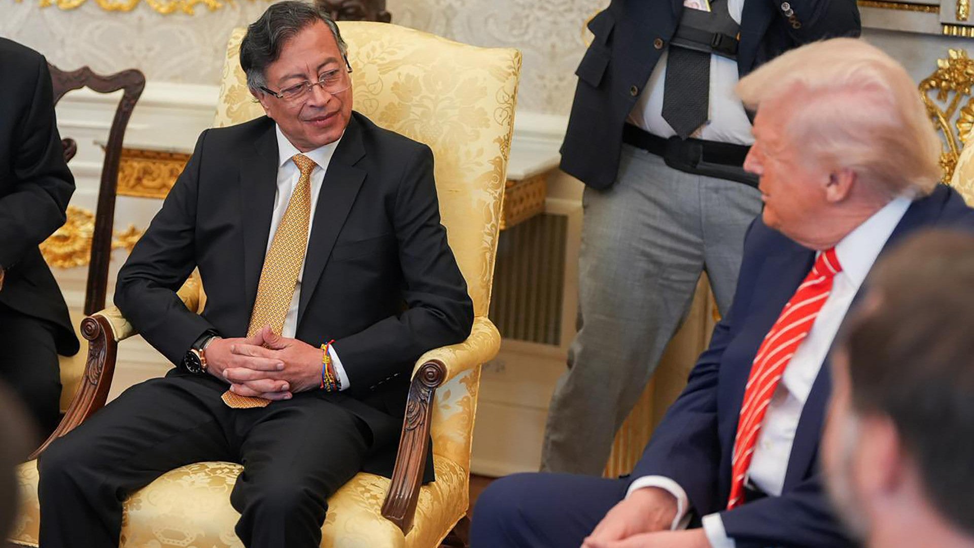 Encuentro entre Trump y Petro en la Casa Blanca. (EFE)