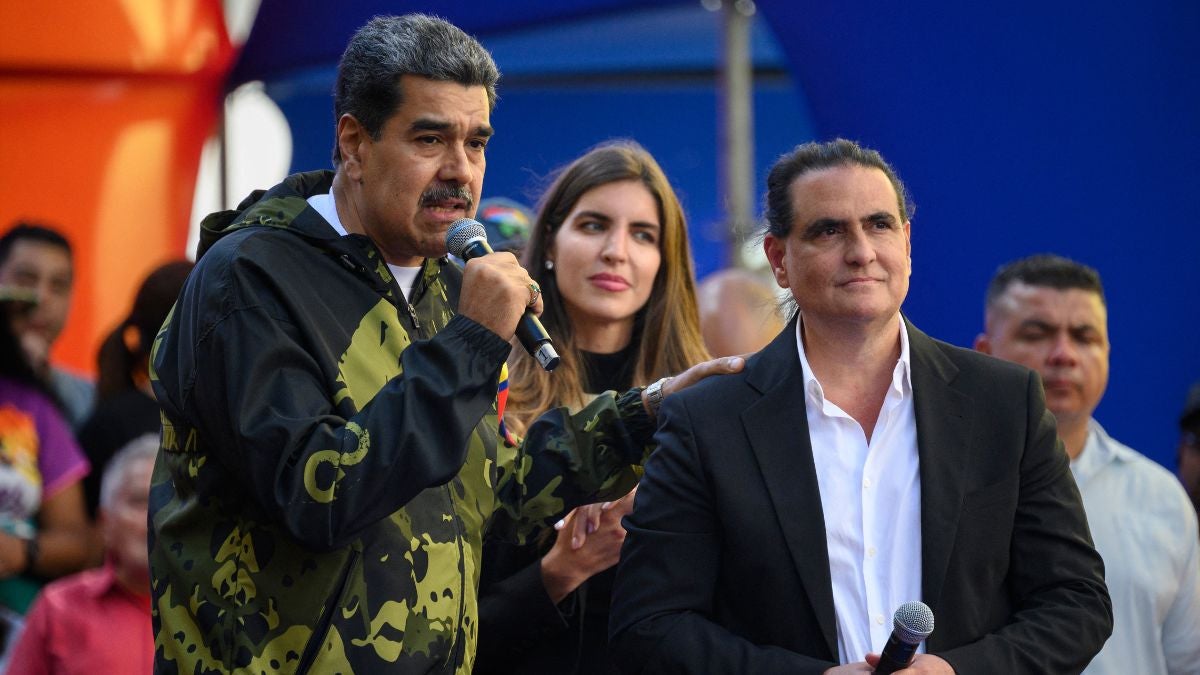 Alex Saab y Nicolás Maduro.