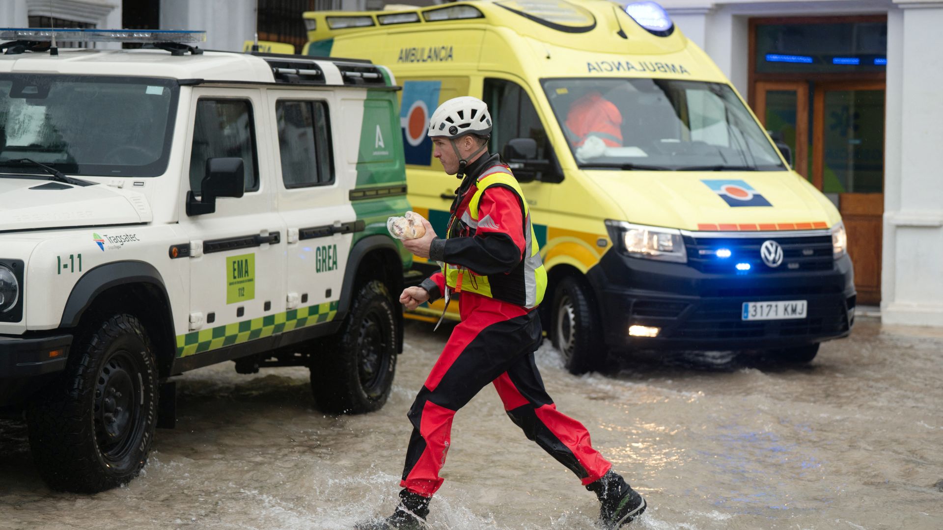 Miles de evacuados por las lluvias en España y Portugal - Foto AFP