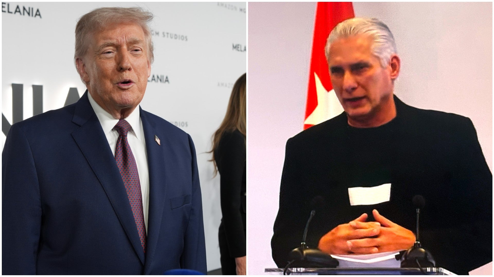 Donald Trump, presidente de EE. UU. / Miguel Díaz-Canel, dictador cubano - Fotos: EFE