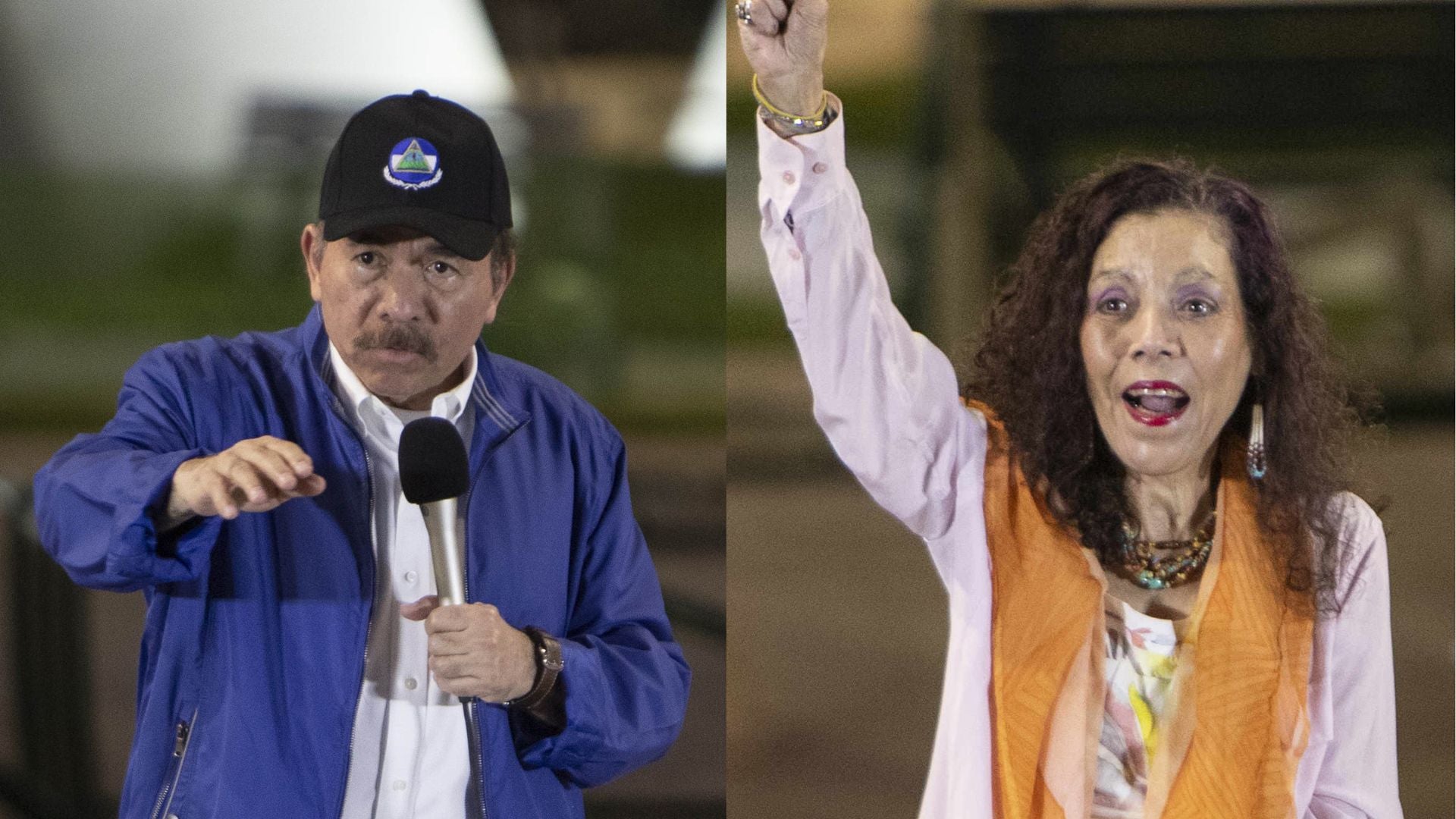 Daniel Ortega y Rosario Murillo, jefes del régimen nicaragüense - Fotos: EFE