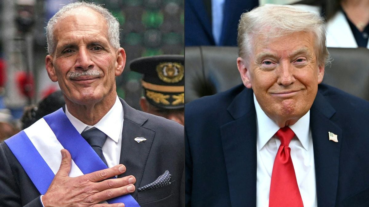 Nasry Asfura y Donald Trump (AFP)