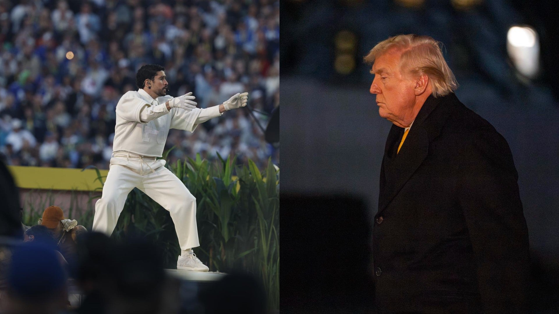 Bad Bunny y Donald Trump (EFE)