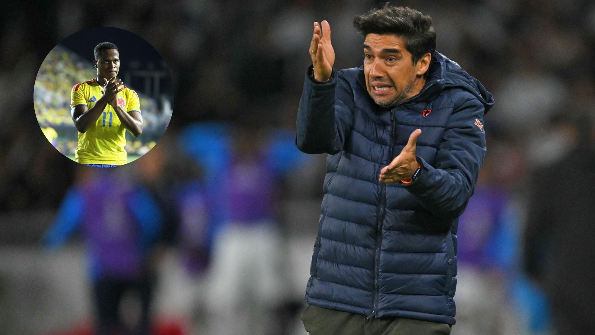 Abel Ferreira, DT de Palmeiras sobre Jhon Arias - Fotos: AFP