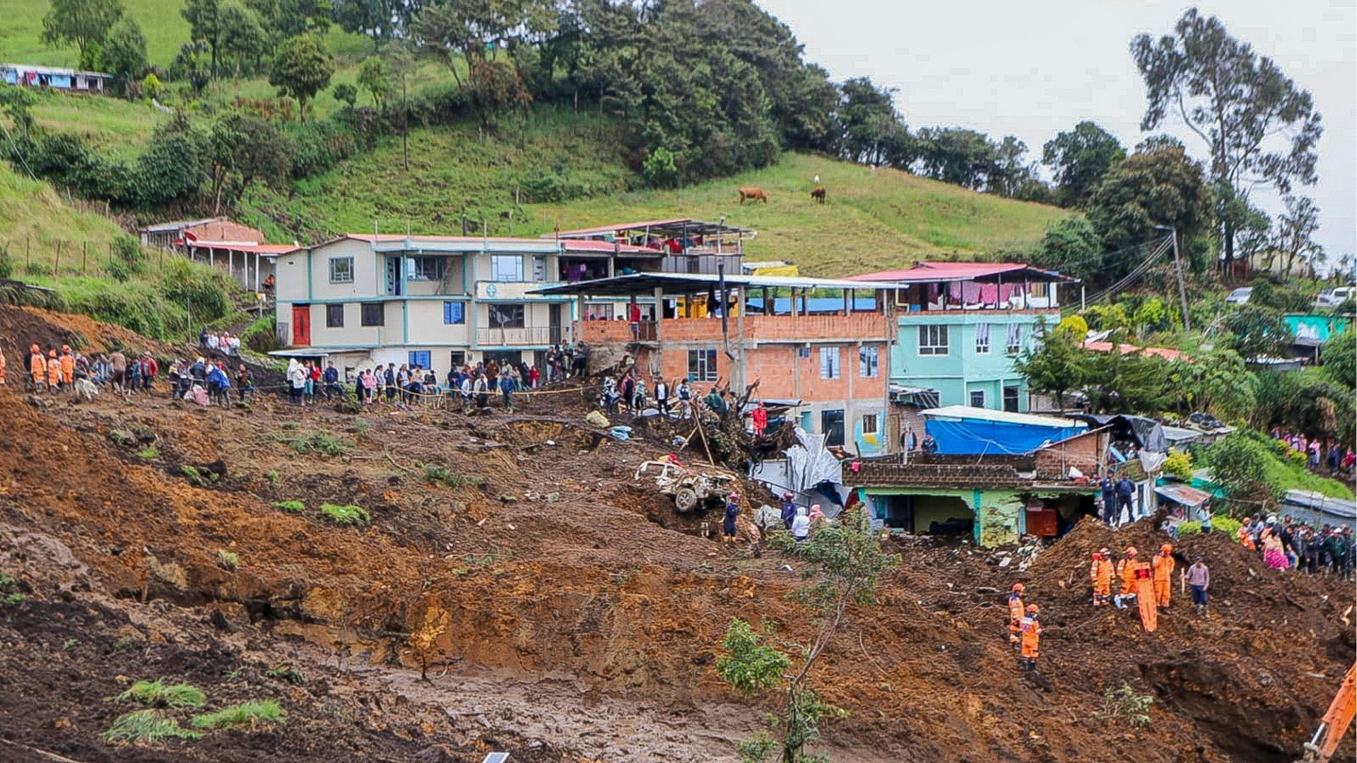 Deslizamiento de tierra en Mallama - Foto: Gobernación de Nariño