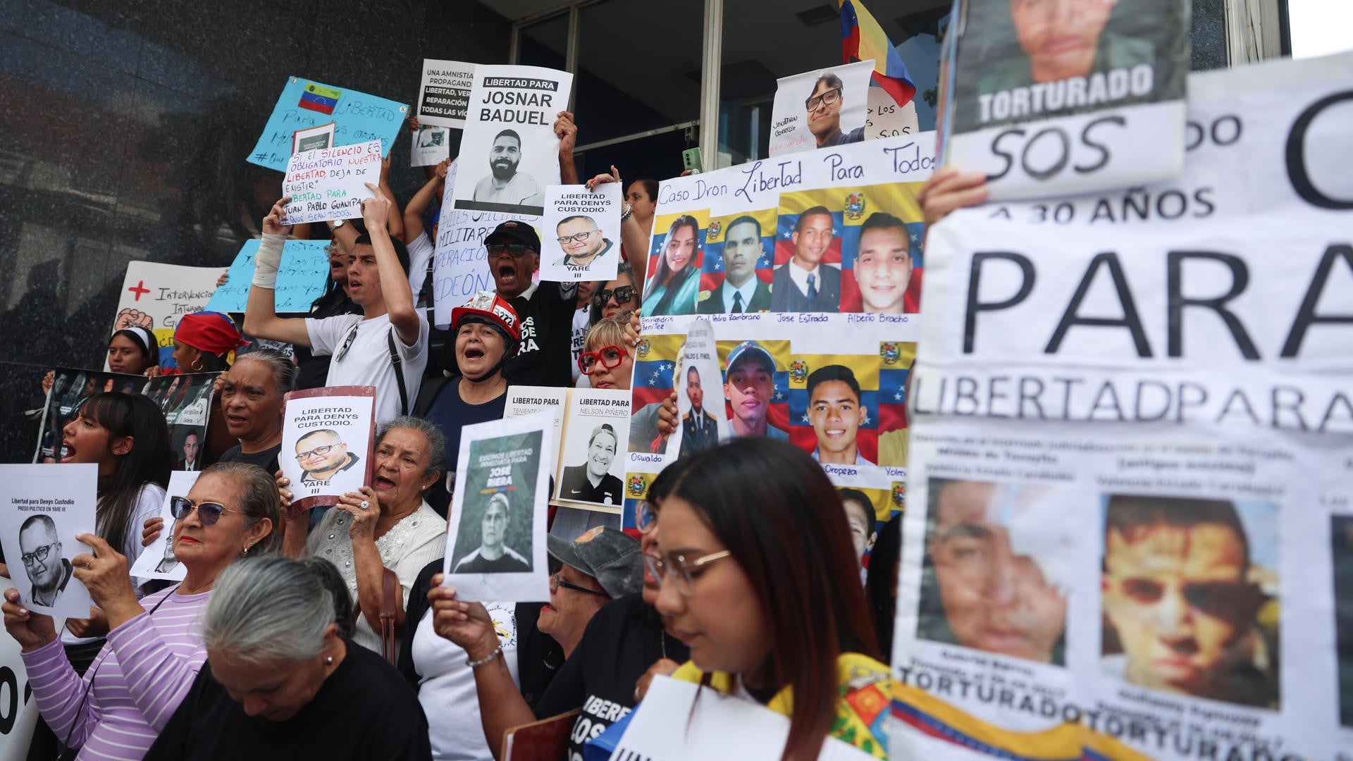 Manifestación por los presos políticos en Venezuela - Foto: EFE