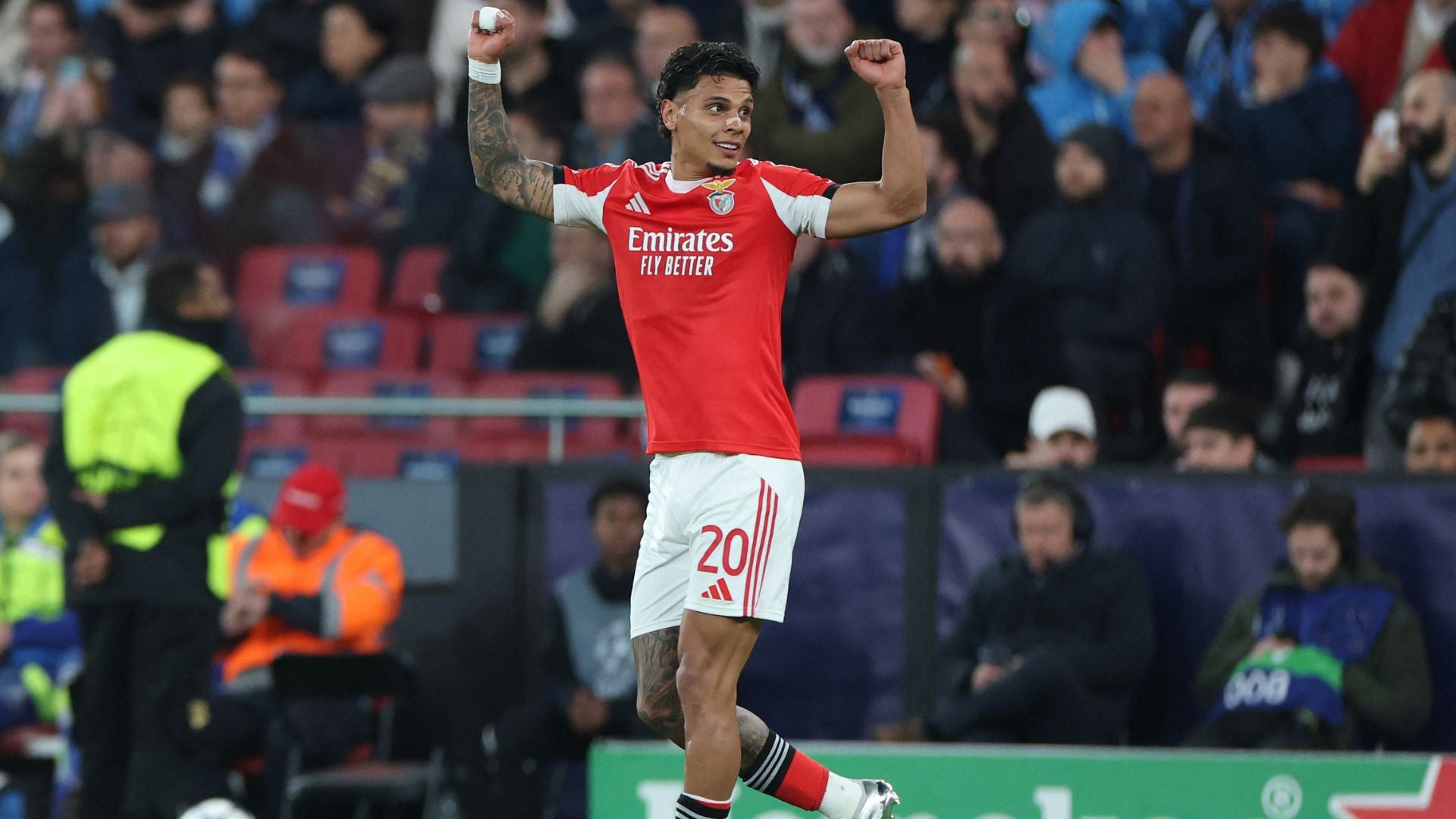 Richard Ríos, jugador del Benfica - Foto: AFP