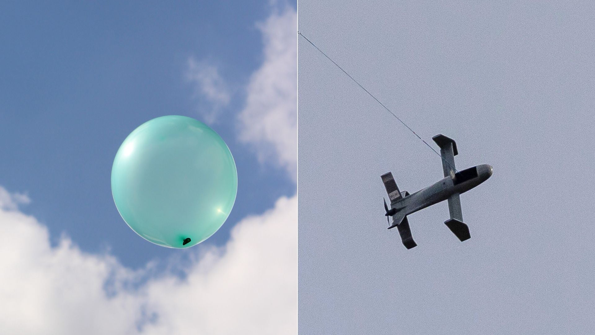 Globo de fiesta - Foto Canva de referencia/ Dron - Foto EFE de referencia