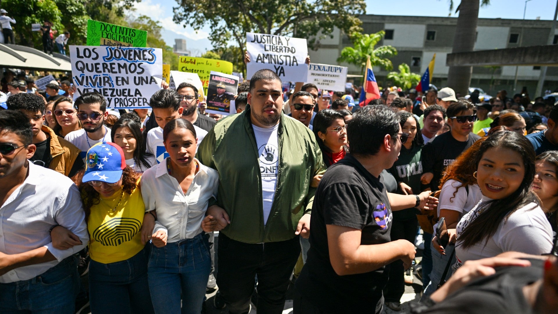 Movilizaciones de jóvenes en Venezuela | Foto: AFP