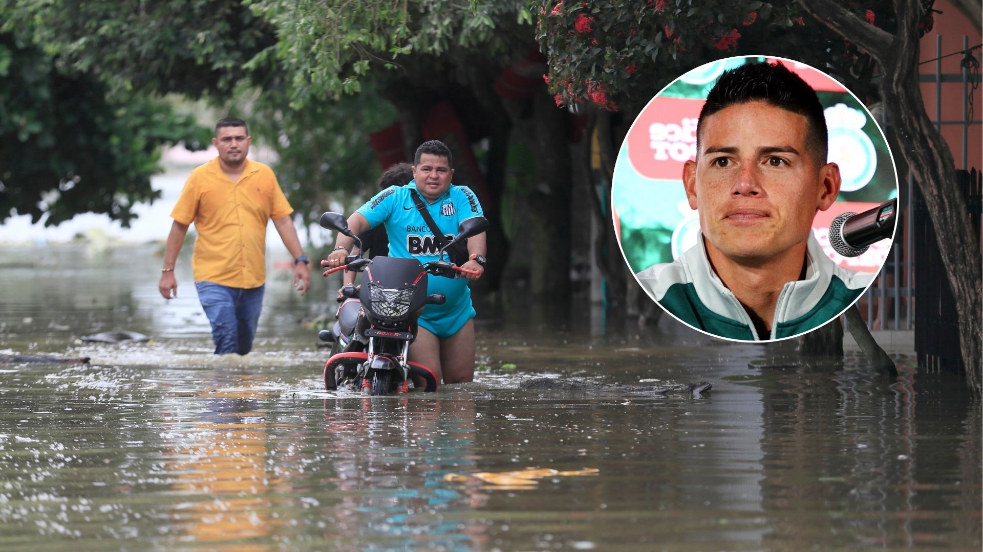 James Rodríguez hace llamado para apoyar a afectados en Córdoba tras intensas lluvias -EFE