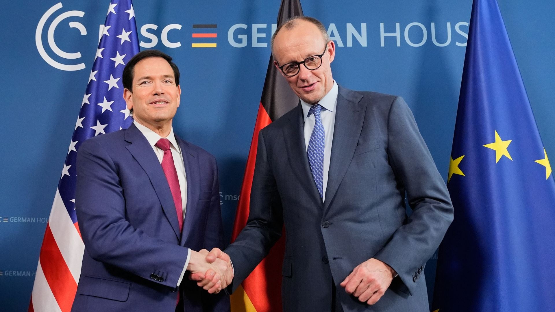 Marco Rubio y Friedrich Merz | Foto AFP