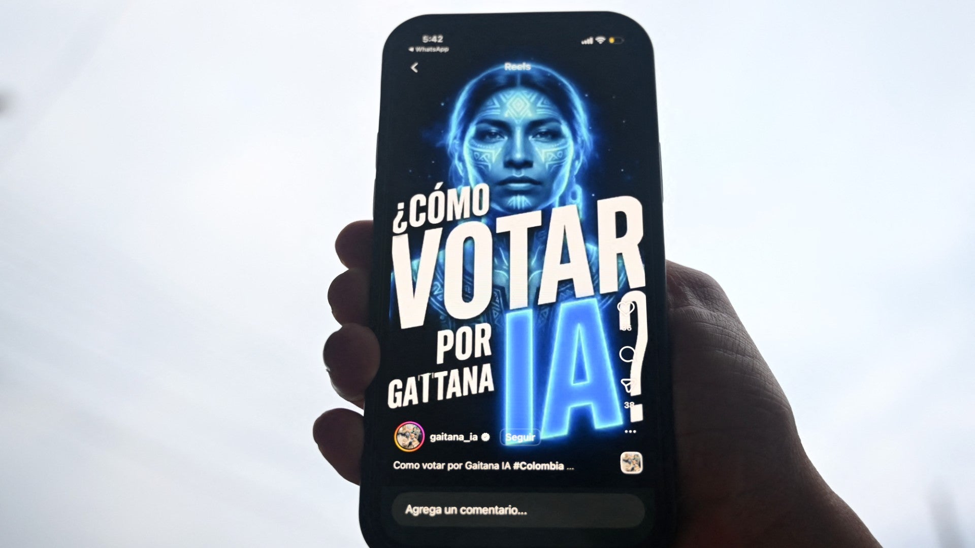 "Gaitana", candidata creada con IA | Foto: AFP