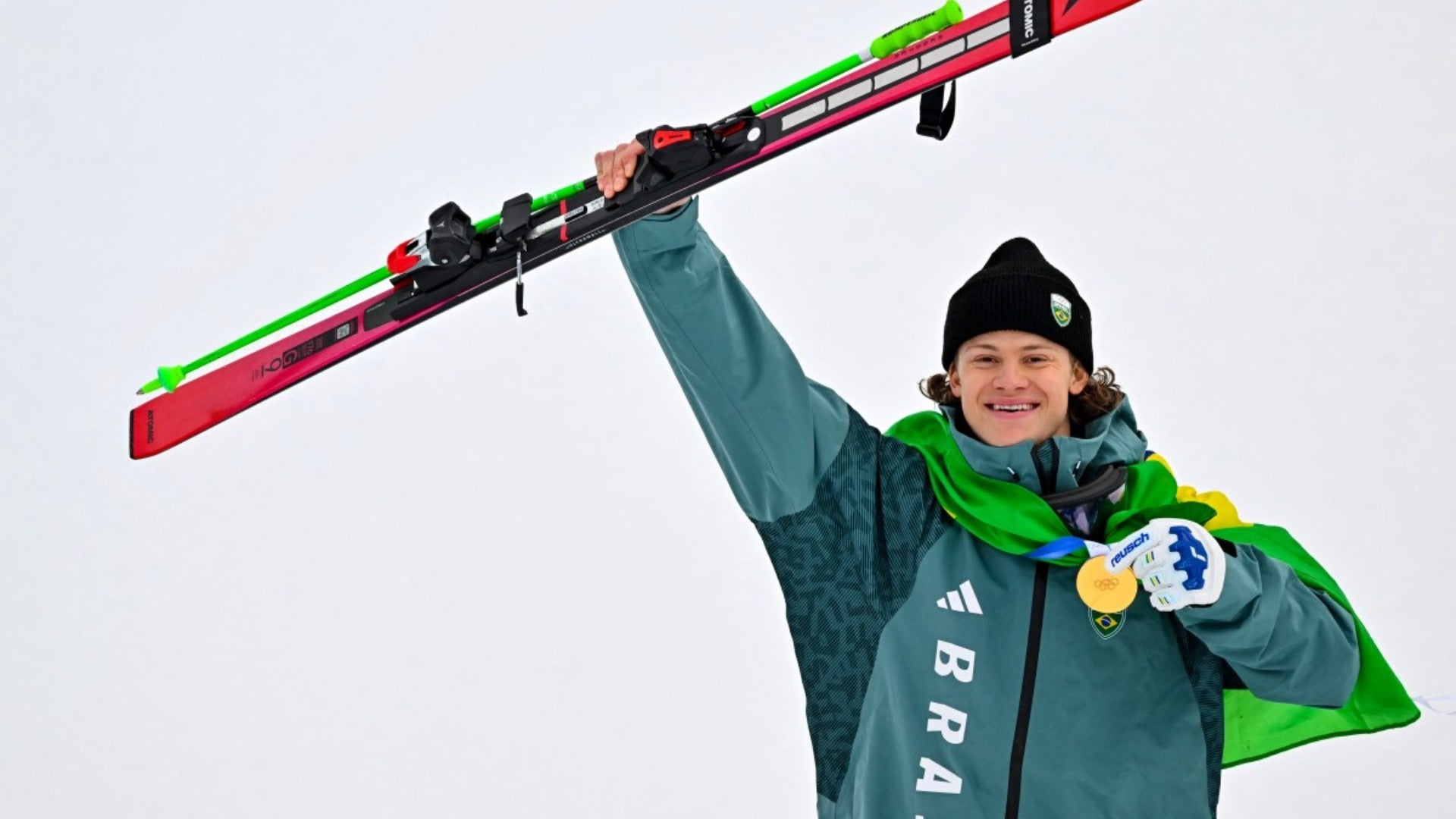 Lucas Pinheiro Braathen, esquiador brasileño. (AFP)