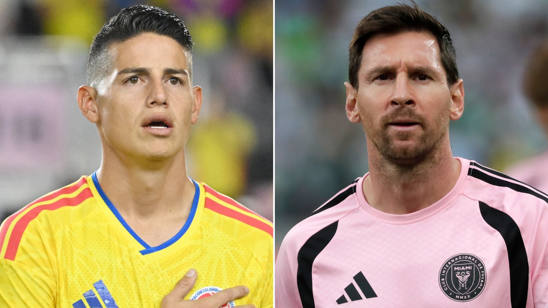 James Rodríguez y Lionel Messi - EFE