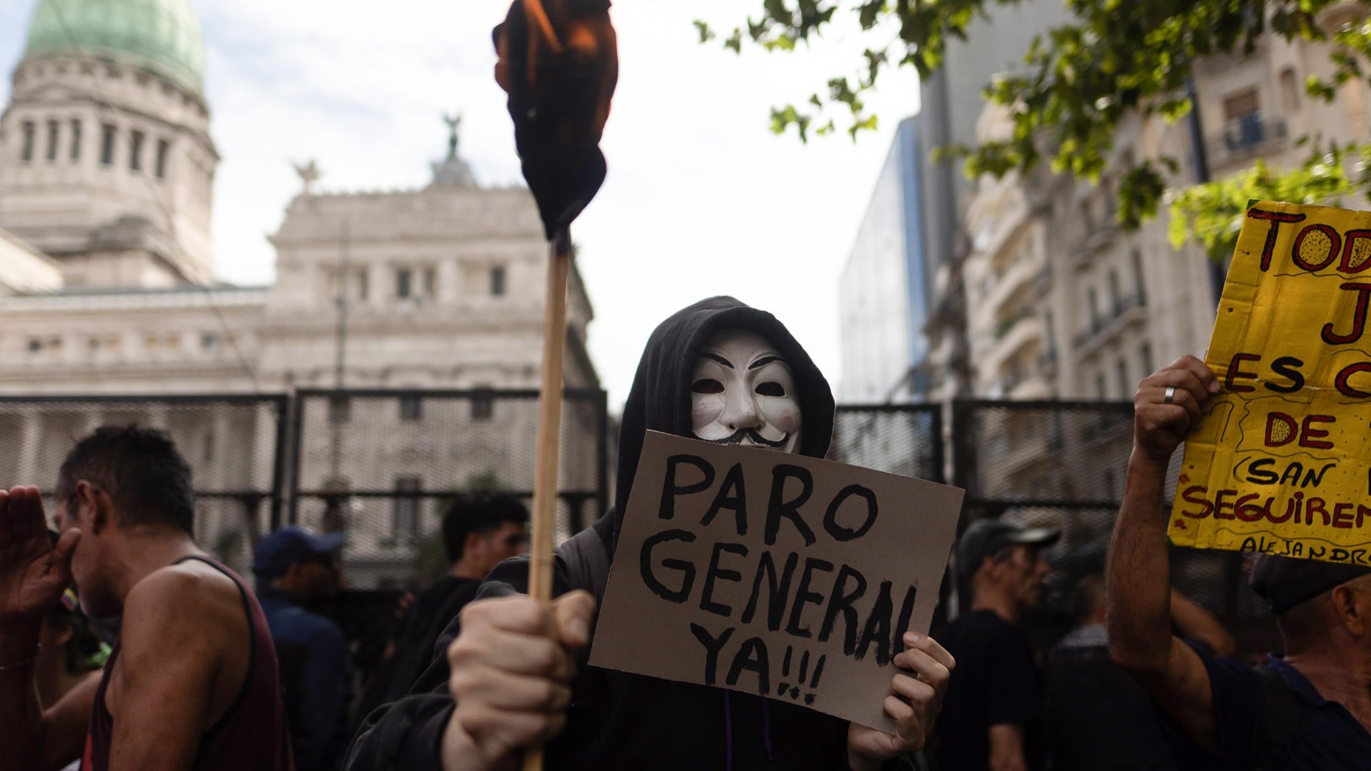 Piden paro general en Argentina en medio de la discusión de la reforma laboral - Foto: EFE