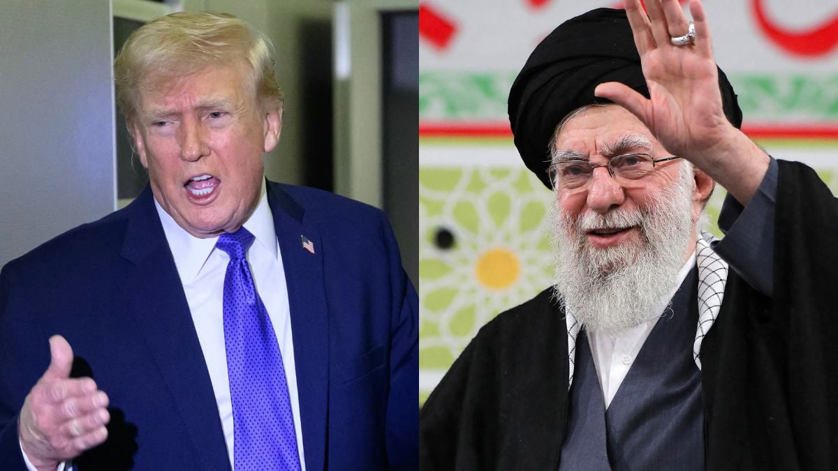 Donald Trump y AlÍ Jamenei (AFP)