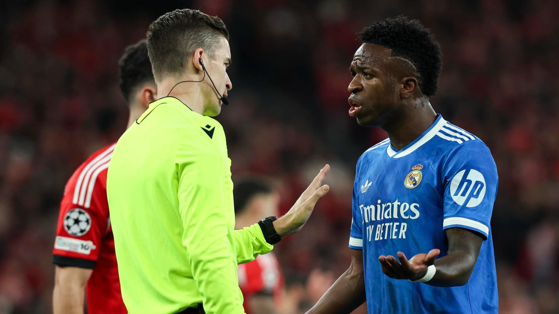 Vinicius Jr., jugador del Real Madrid en el juego ante Benfica - Foto: EFE