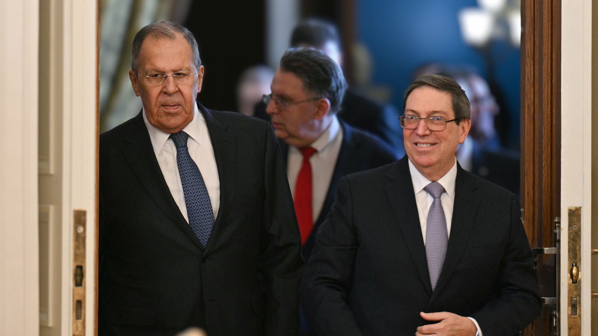 Sergei Lavrov y Bruno Rodríguez | Foto AFP