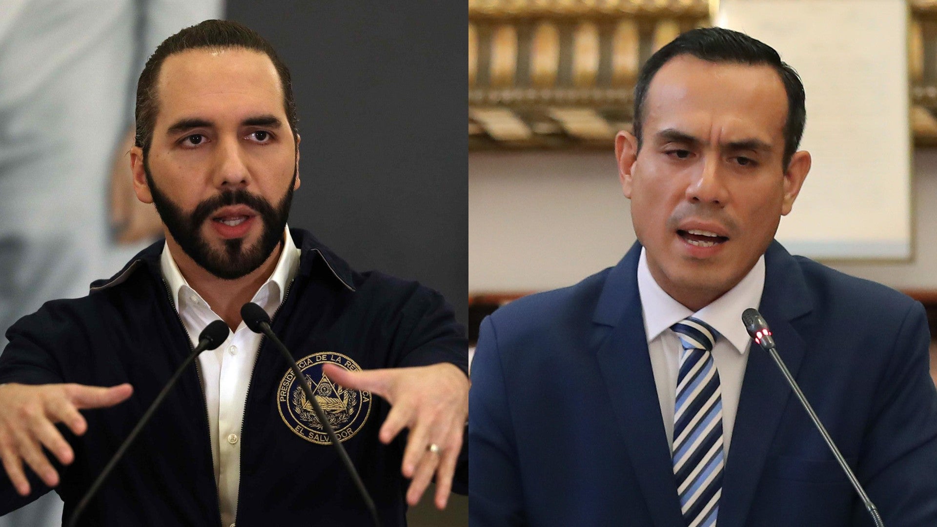 Nayib Bukele y José Jerí. (EFE)
