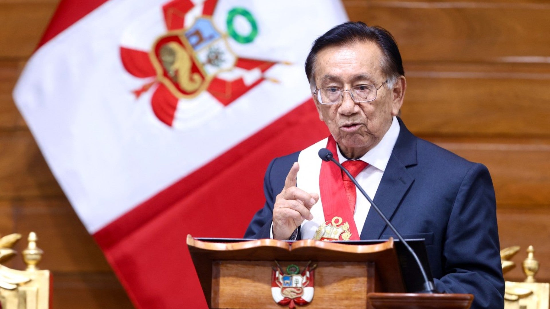 Nuevo presidente interino de Perú, José María Balcázar. (EFE)
