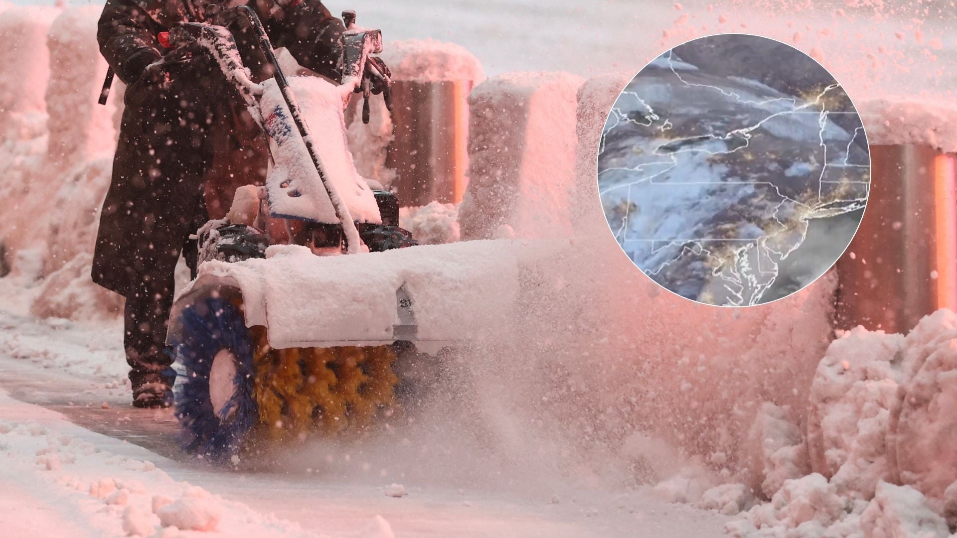 Tormenta invernal en Nueva York - Foto AFP