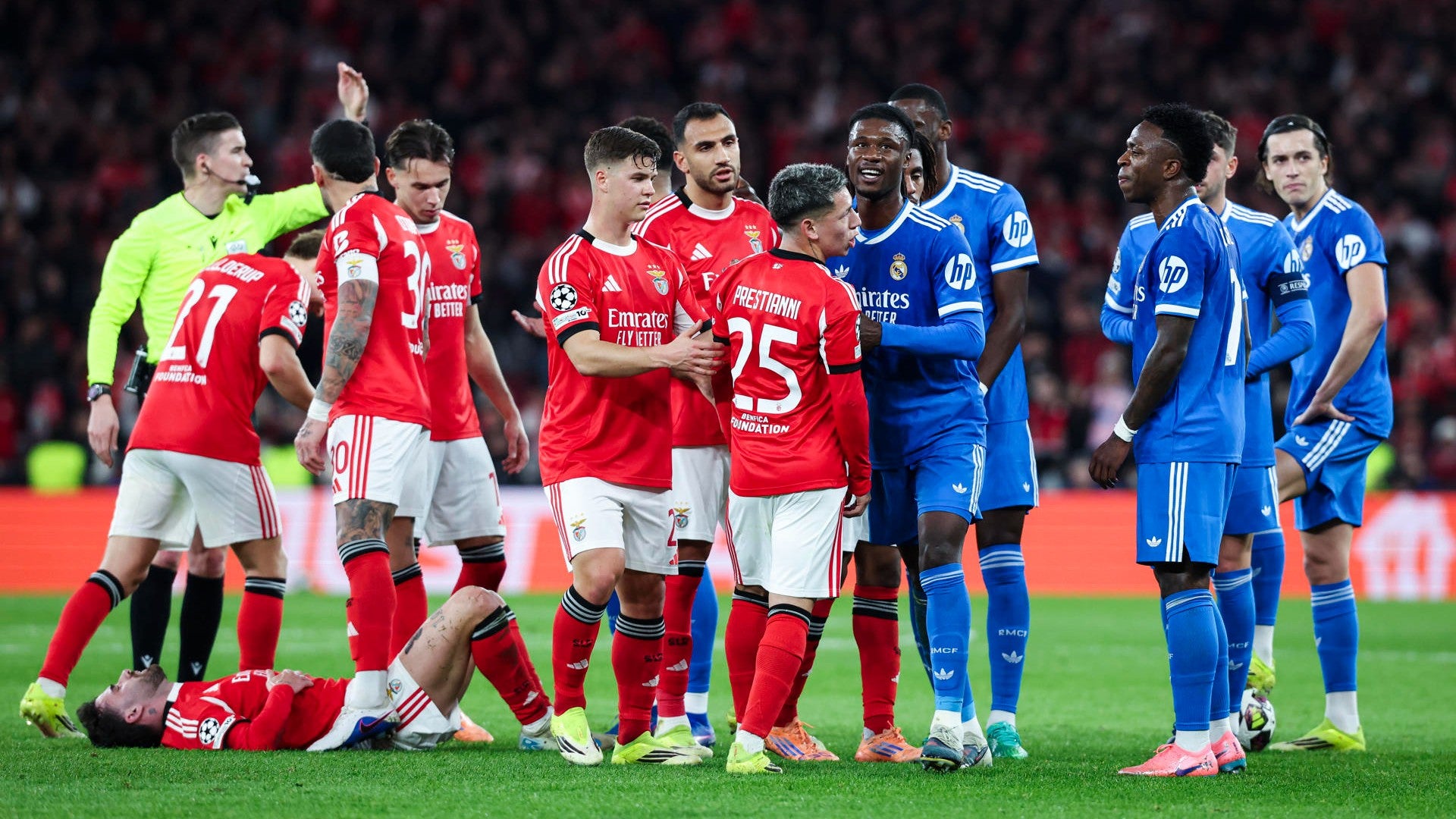 Partido entre Benfica y Real Madrid por Champions League - Foto: EFE