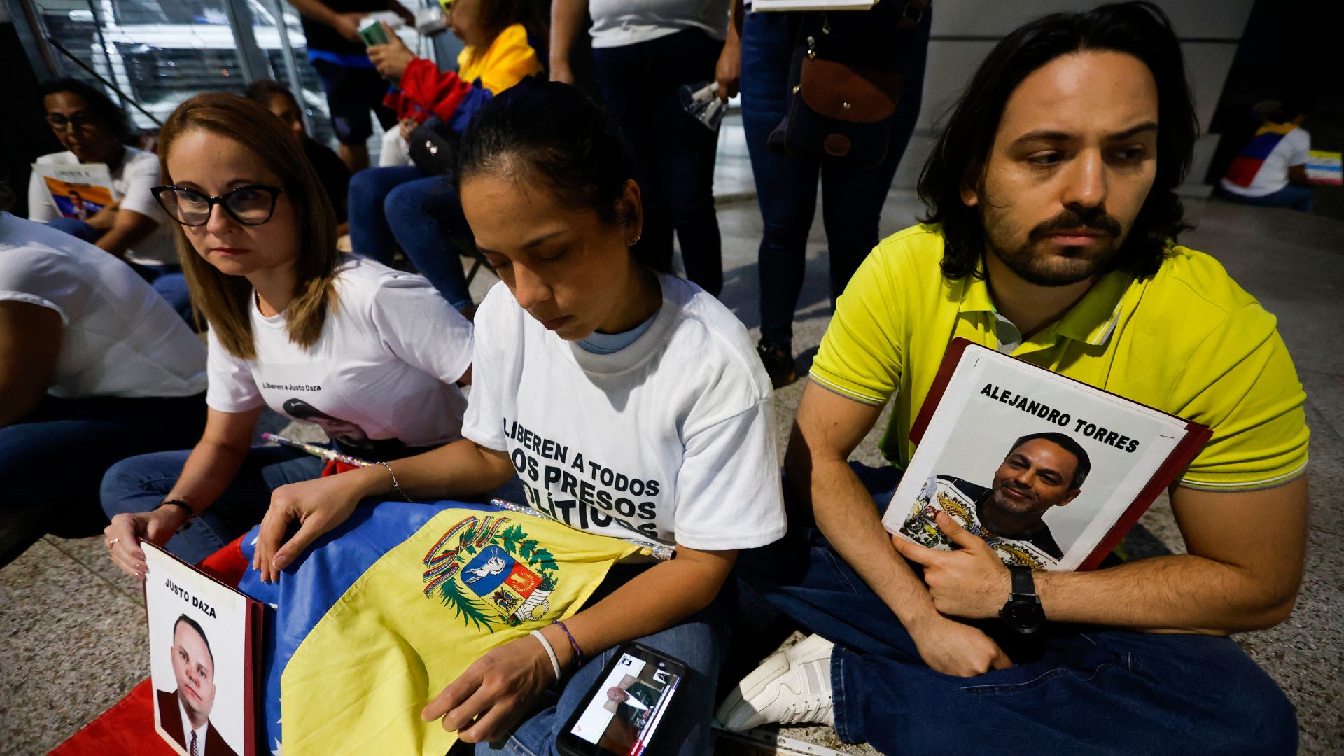 Familiares de los presos políticos - Foto: AFP