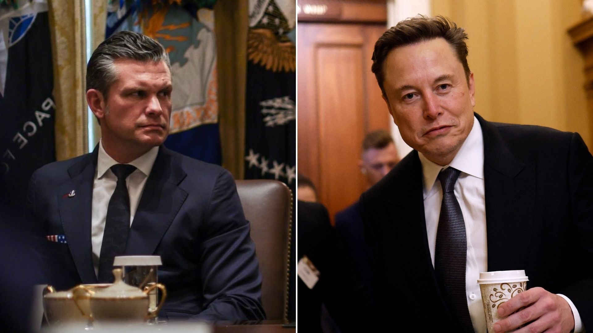 Pete Hegseth y Elon Musk | Fotos AFP