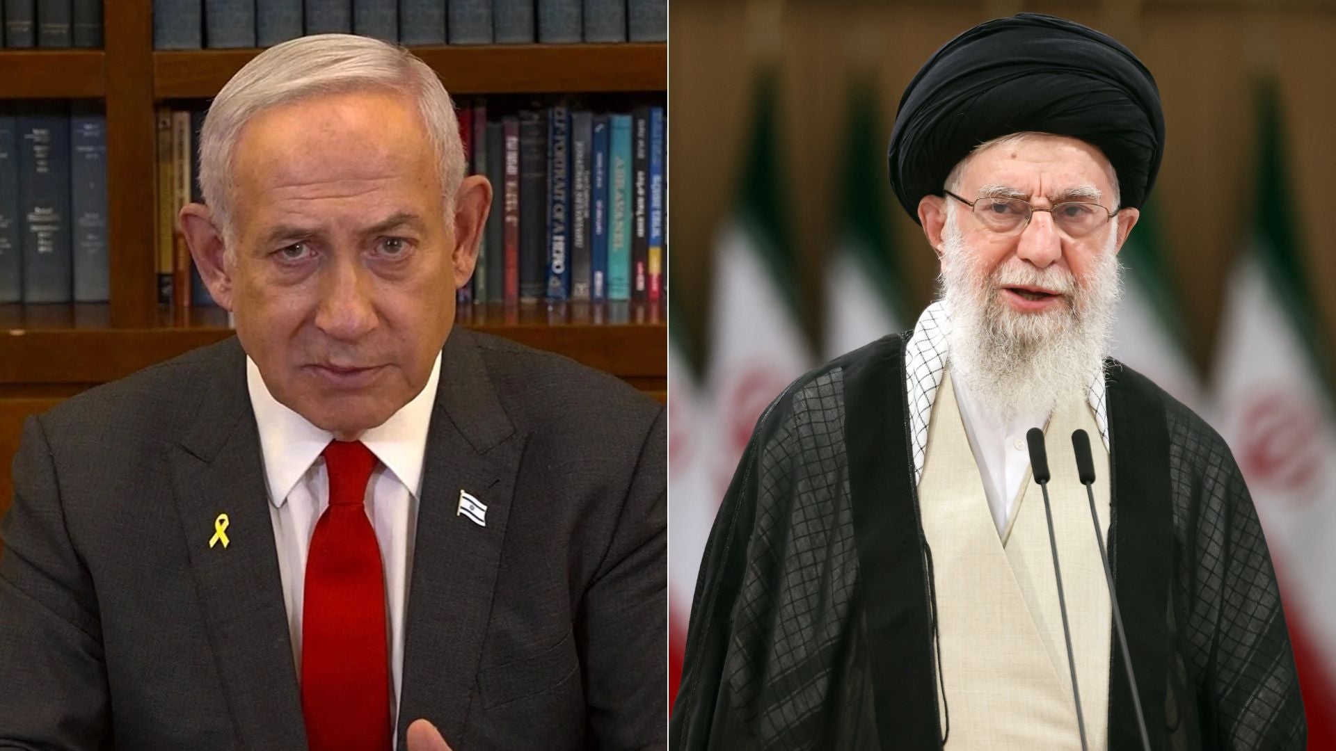 Benjamin Netanyahu; Alí Jamenei - Fotos EFE