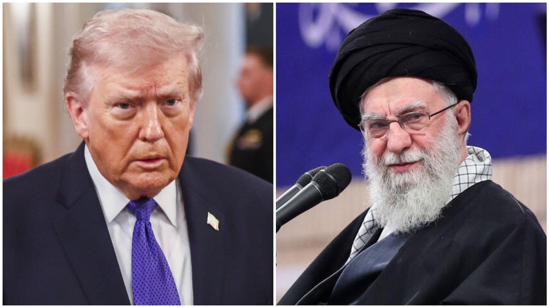 Donald Trump, presidente de EE. UU. / Alí Jamenei, exjefe del régimen de Irán - Fotos: EFE