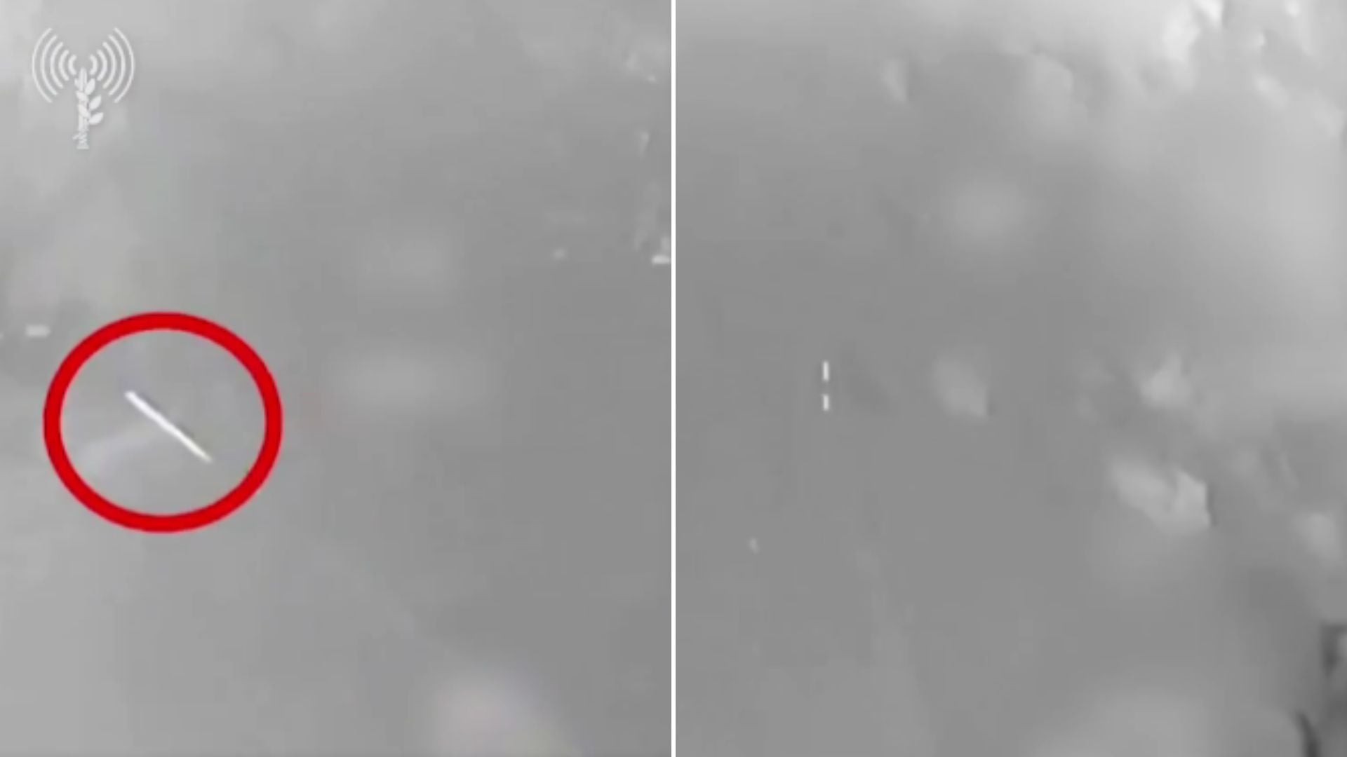 Piloto de combate que atacó Teherán esquiva un misil iraní lanzado en su dirección