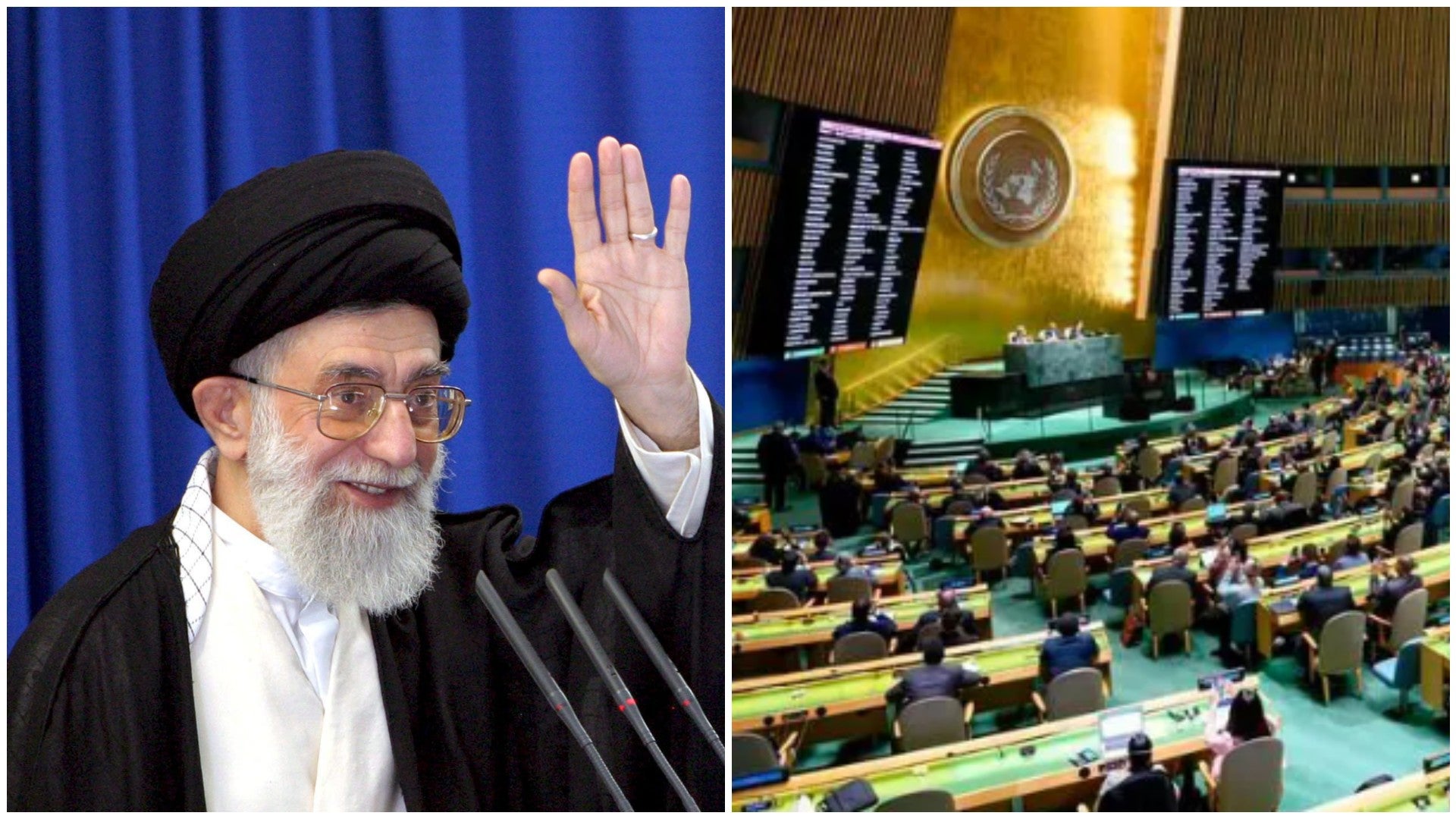 Alí Jameneí, exlíder Supremo de Irán / Asamblea General de las Naciones Unidas - Fotos: EFE / X